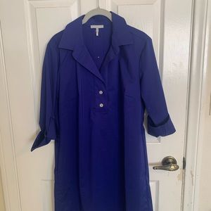 Hinson Wu Aileen 3/4 sleeve button back dress